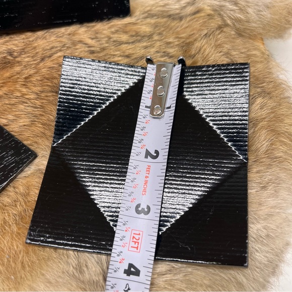 Japanese Lacquered Wood Serving Tray Makie Leaves Vtg Plate Square Black C1970 - Picture 5 of 8